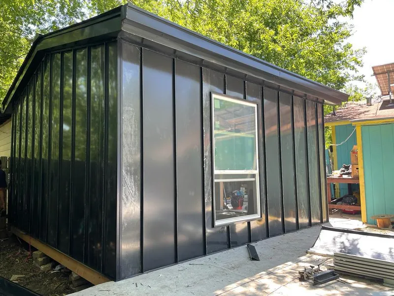 Black standing seam metal wall panels for Metal Roof Installation in Pacific Grove